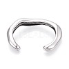 304 Stainless Steel Cuff Bangles for Women BJEW-N038-01P-3