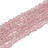 Frosted Transparent Glass Beads Strands LS-GLAA-N016-4mm-25-1