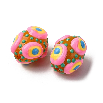 Glass Enamel Beads GLAA-C038-01D-1