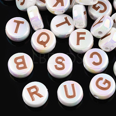 UV Plating Enamel Acrylic Beads PACR-N015-01E-1