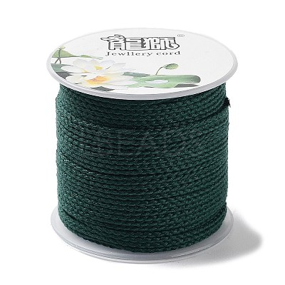 20M Polyester Braided Cord for Jewelry Making OCOR-G015-04A-08-1