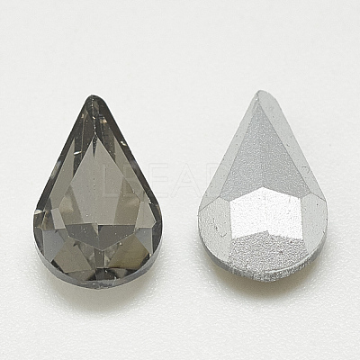 Pointed Back Glass Rhinestone Cabochons RGLA-T082-6x10mm-03-1