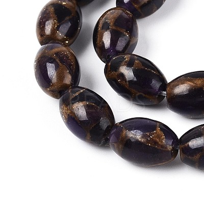 Dyed Synthetic Gemstone Beads Strands G-T144-38B-1