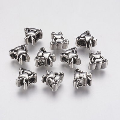 Ion Plating(IP) 304 Stainless Steel European Beads STAS-J022-005AS-1