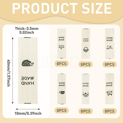 Polyester Clothing Label DIY-TA0015-56A-1