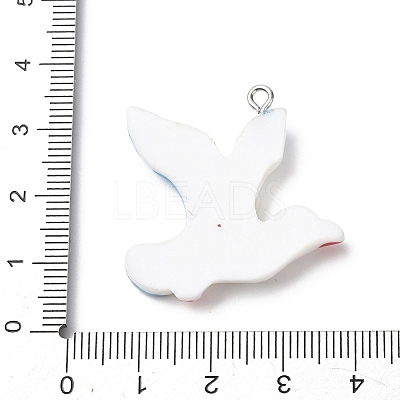 Opaque Resin Pendants RESI-A050-01A-1