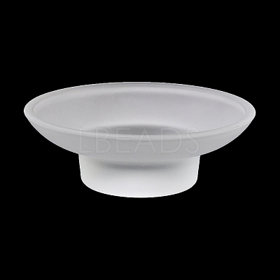 Glass Soap Dish Tray AJEW-XCP0003-54-1