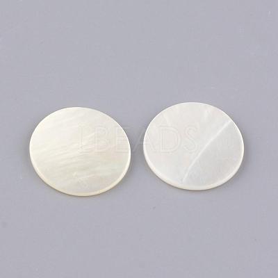 Freshwater Shell Cabochons SHEL-Q008-36-1