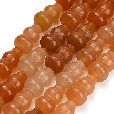 Natural Red Aventurine Beads Strands GG-CBA792A-D01-8x14mm-1