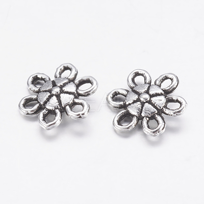 Tibetan Style Alloy Flower Pendants LF1006Y-1