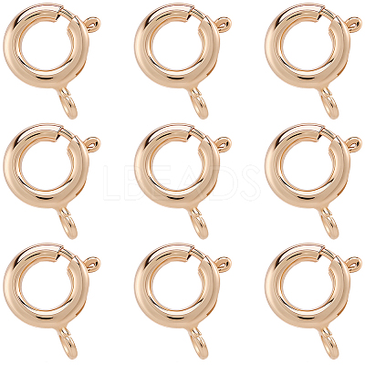 20Pcs Brass Spring Ring Clasps KK-BBC0027-68A-G-1