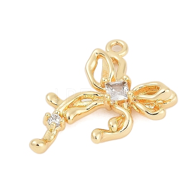 Brass Micro Pave Cubic Zirconia Pendants ZIRC-P122-05D-G01-1