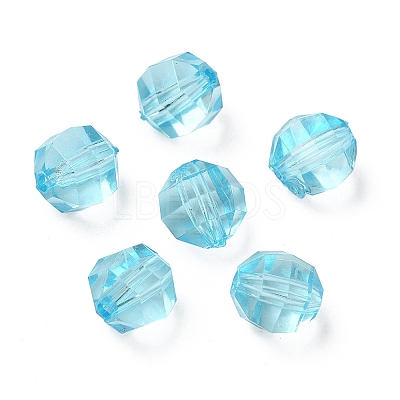 Transparent Acrylic Beads X-PL990Y-5-1