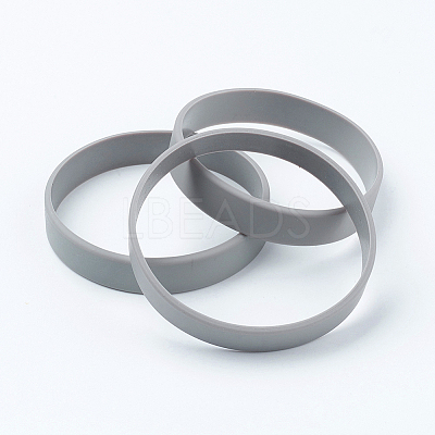 (Jewelry Parties Factory Sale)Silicone Wristbands Bracelets X-BJEW-J176-10-1