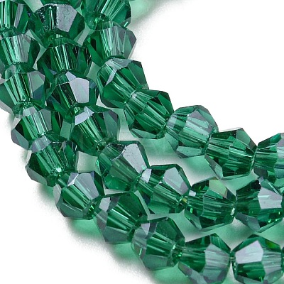 Transparent Electroplate Glass Beads Strands LS-EGLA-A039-T2mm-A10-1