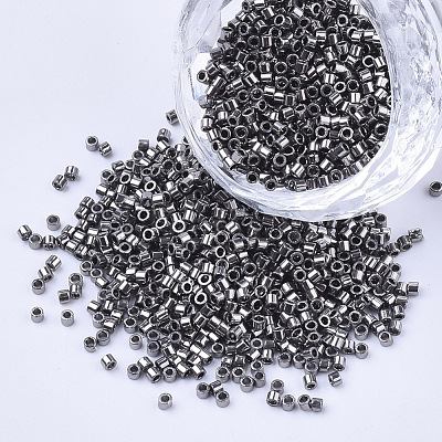 Electroplate Cylinder Seed Beads SEED-Q036-02A-B03-1
