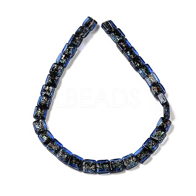 Handmade Dichroic Foil Glass Beads Strands DICH-U001-07I-1