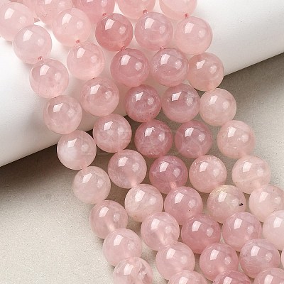 Natural Madagascar Rose Quartz Beads Strands G-B167-A06-10mm-1