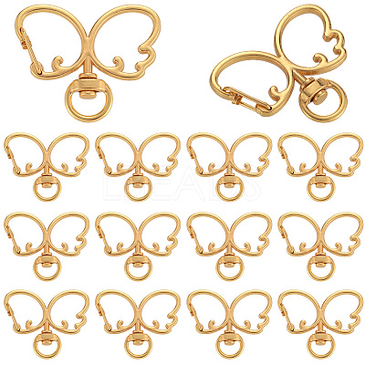 20Pcs Alloy Swivel Clasps FIND-SC0017-28G-1
