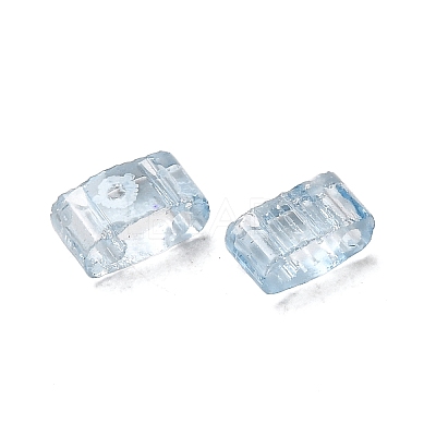 2-Hole Transparent Glass Seed Beads SEED-S023-30B-29-1