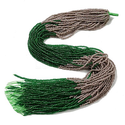 Transparent Gradient Color Glass Beads Strands GLAA-H021-01A-44-1