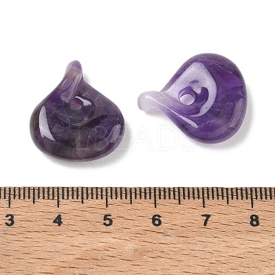 Natural Amethyst Pendants GG-CBA12F1-01B-1