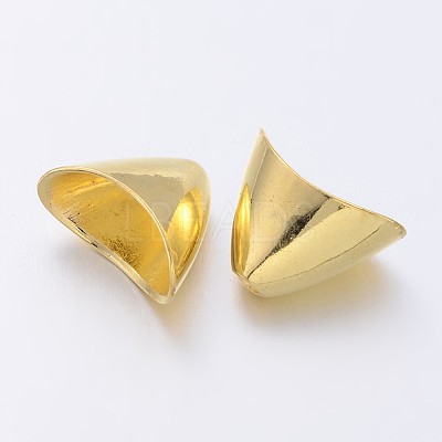 Tibetan Style Alloy Triangle Apetalous Bead Cones LS-TIBE-5212-G-LF-1