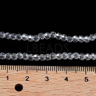 Electroplate Transparent Glass Beads Strands EGLA-A035-T3mm-A19-1