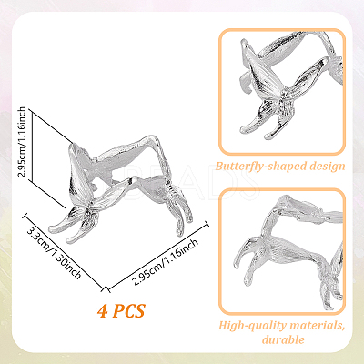 Alloy Crystal Ball Holders ODIS-WH0007-59B-P-1