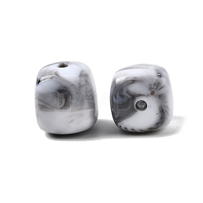 Opaque Acrylic Beads OACR-D320-01G-1