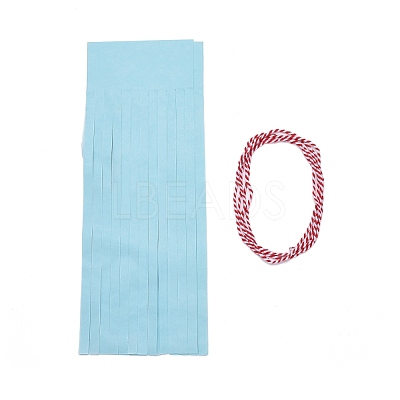 Paper Tassel Banner AJEW-WH0007-01B-1