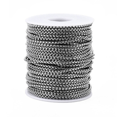 Tarnish Resistant 201 Stainless Steel Box Chains CHS-S009-002-1