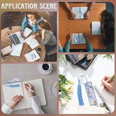 DIY Bookmarks Embroidery Starter Kit DIY-WH20816-004B-1