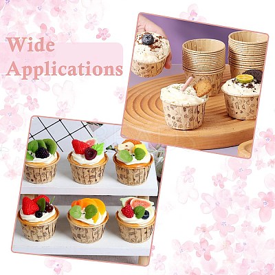 100Pcs 2 Styles Paper Baking Cups BAKE-CJ0001-01-1