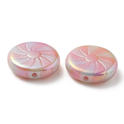 UV Plating Opaque Acrylic Beads OACR-P010-02E-1