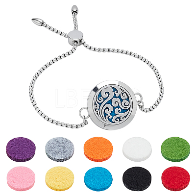 1Bag Stainless Steel Slider Bracelets BJEW-PH0004-56B-1