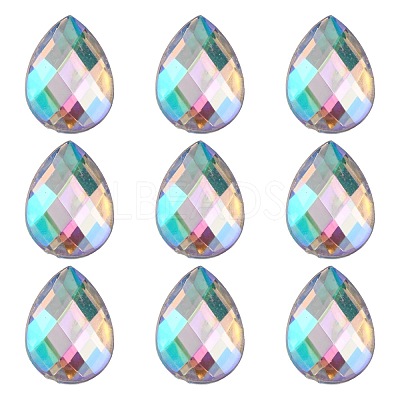 Imitation Taiwan Acrylic Rhinestone Cabochons GACR-A022-13x18mm-17-1