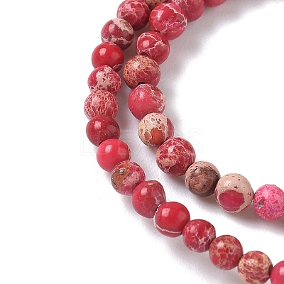 Dyed Natural Regalite/Imperial Jasper/Sea Sediment Jasper Beads Strands G-B124-C05-09-1