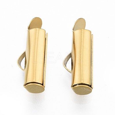 304 Stainless Steel Slide On End Clasp Tubes STAS-S115-01D-G-1