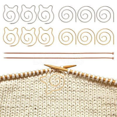 2Pcs Bamboo Single Pointed Knitting Needles TOOL-CP0001-38-1