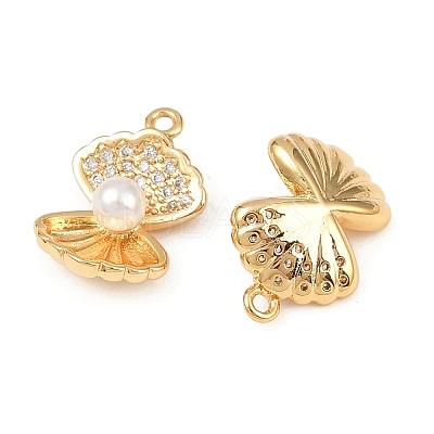 Brass Micro Pave Cubic Zirconia Pendants X1-KK-F902-06B-G-1