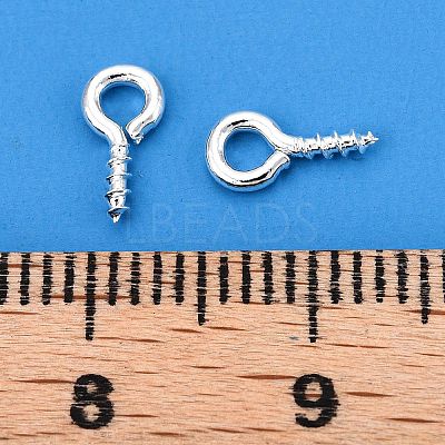Brass Screw Eye Pin Peg Bails KK-A171-23S-1
