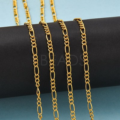 Iron Handmade Chains Figaro Chains Mother-Son Chains X-CHSM005Y-G-1