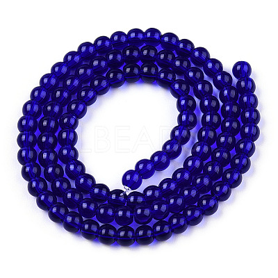 Transparent Glass Beads Strands LS-GLAA-T032-T4mm-15-1