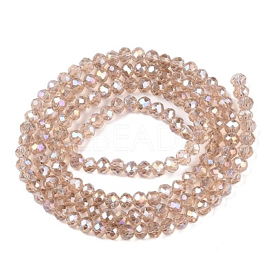 Electroplate Glass Beads Strands EGLA-A044-T2mm-B20-1