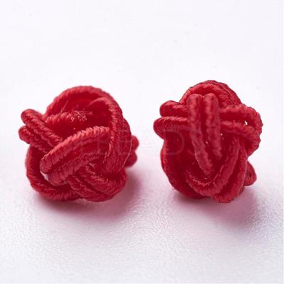 Polyester Weave Beads WOVE-N002-23-1