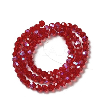 Electroplate Transparent Glass Beads Strands LS-EGLA-A035-T4mm-L07-1