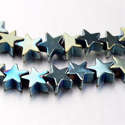 Electroplate Non-magnetic Synthetic Hematite Bead Strands G-F300-24B-07-1