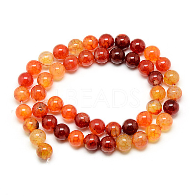 Natural Dragon Veins Agate Beads Strands G-Q948-81A-8mm-1