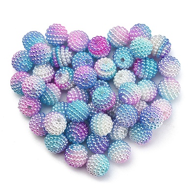 50Pcs Imitation Pearl Acrylic Beads OACR-YW0001-11G-1